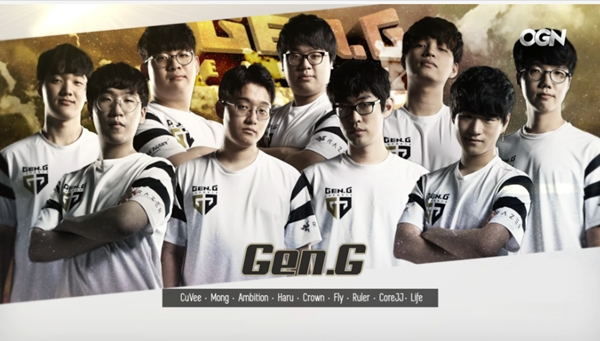 젠지 e스포츠 [사진= 케이블 채널 OGN '2018 LCK 서머 스플릿 중계' 화면 캡처]