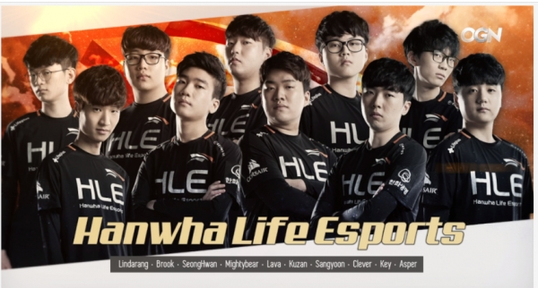 한화생명 e스포츠 [사진= 케이블 채널 OGN '2018 LCK 서머 스플릿 중계' 화면 캡처]