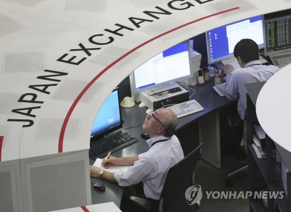도쿄 증권거래소 입회장 모습 [사진=연합뉴스]