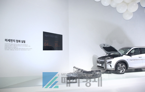 2019서울모터쇼에서 공개된 현대자동차의 수소전기차 '넥쏘' [사진= 메가경제DB]