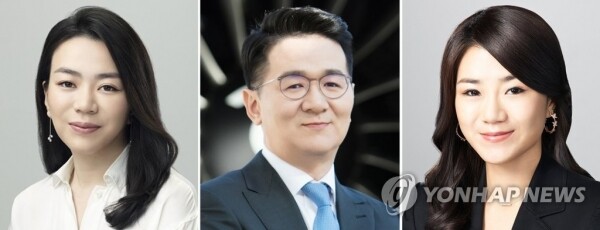 장녀 조현아 전 대한항공 부사장, 장남 조원태 대한항공 사장 , 차녀 조현민 전 대한항공 전무(왼쪽부터). [사진 연합뉴스]