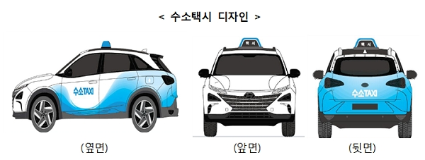 수소택시 디자인. [출처= 산업통상자원부]