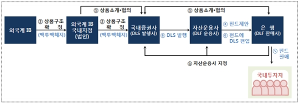 DLF의 설계, 제조 및 판매단계.?[출처= 금융감독원]