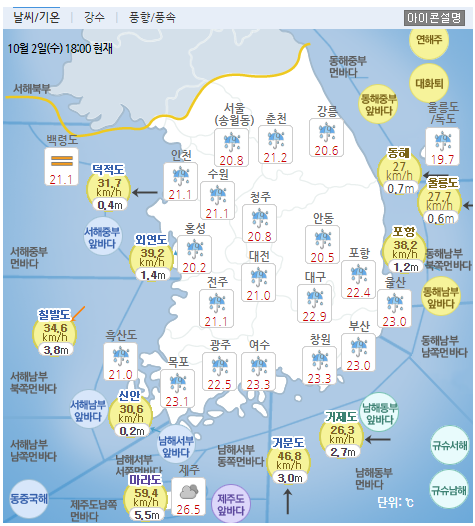 [출처= 기상청 날씨누리]