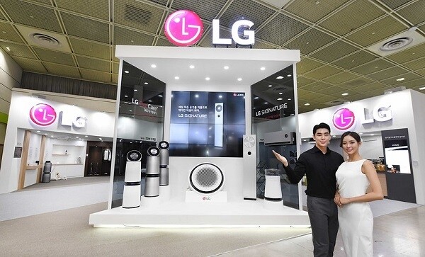 LG전자는 지난 10월 25~27일 코엑스홀에서 열린 '에어페어 2019'에서 '공기별 맞춤형 솔루션'을 제안했다. [사진 출처= LG전자]