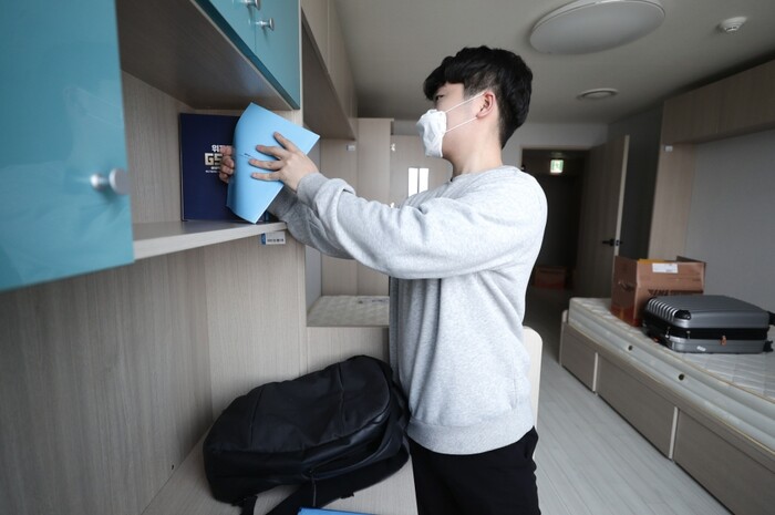 용산장학관 입주생 입주현장.(사진=한국마사회)