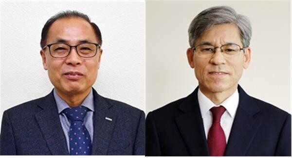 정상윤 부사장 겸 총무이사(좌), 김영석 기획이사.(사진=조폐공사)