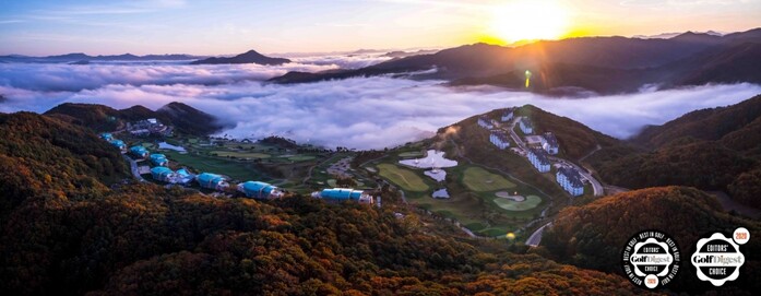 소노펠리체C.C, Golf Digest US Best Golf Resorts In Asia 수상.(사진=대명소노 그룹)