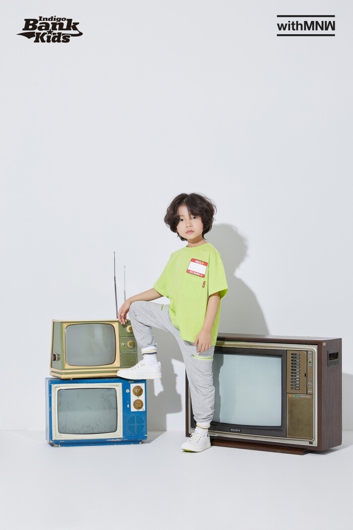 인디고뱅크 키즈 X withMNW 협업 상품.(사진=이랜드리테일)