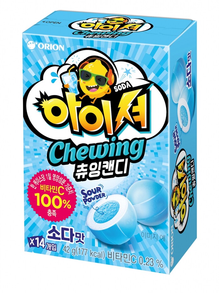 오리온, 아이셔 츄잉캔디 소다맛 출시.(사진=오리온)