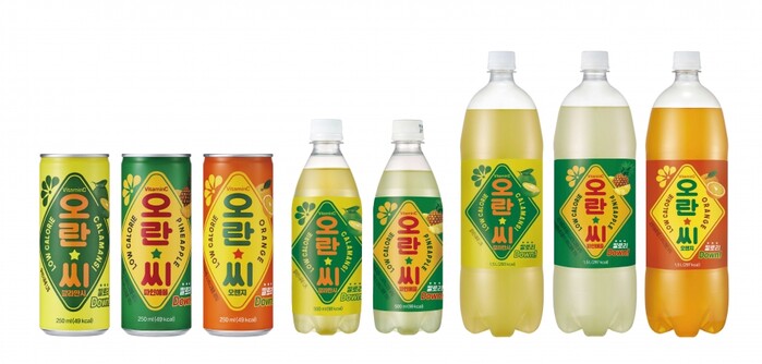 오란씨 패키지 리뉴얼 전제품.(사진=동아오츠카)