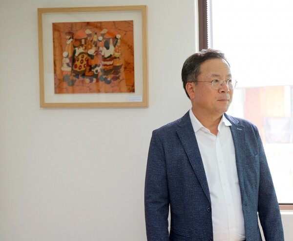 정유석 이사장은 ?산재 승인 여부를 불문하고 사고자와 가족들을 위한 산재보험 제도 보완이 시급하다고 강조한다. [사진= 김경일 기자]?