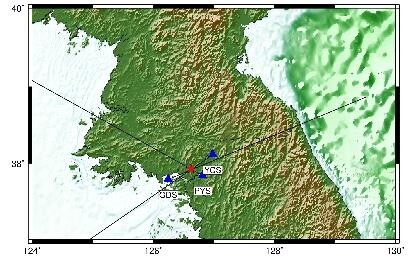 기상청이 북한의 개성 남북공동연락사무소 폭파와 관련해 공중음파를 분석한 결과 교동, 연천, 파주 관측소에서 유효한 음파가 탐지됐다고 16일 밝혔다. [사진= 기상청 제공]
