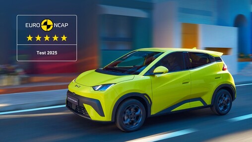 BYD 돌핀 서프, 유로 NCAP 최...